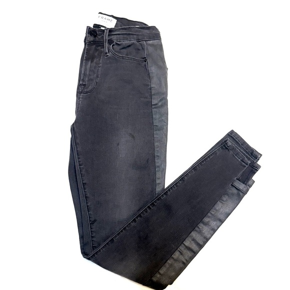 Frame denim Le Skinny De Jenne Black Jeans - Picture 5 of 9